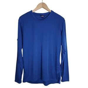 Patagonia Capilene Shirt Women's Medium Active Long Sleeve‎ Blue